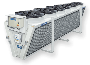 Сухие градирни с V-образными теплообменниками с одним рядом вентиляторов XDHL